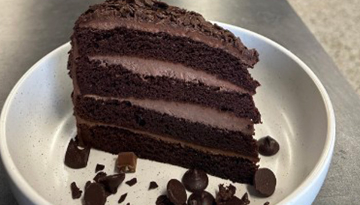 Chocolate cake from Maui Bus Stop is a great dessert to end your meal